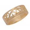 Yellow Gold Plated Swirl Ring